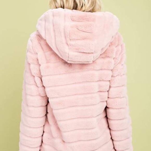 🆕LAST Jaclyn |  Ultra Soft Pink Hooded Jacket - Picture 4 of 8